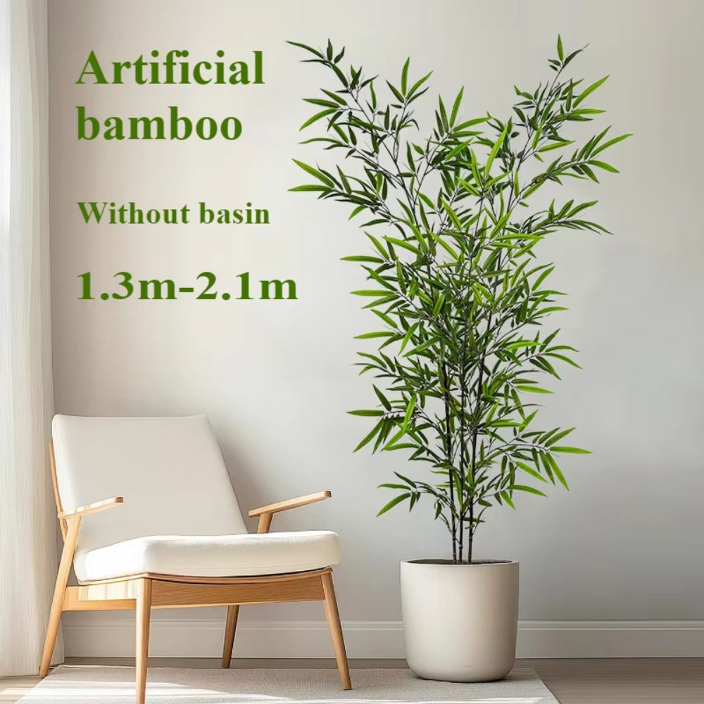 Artificial Green Bamboo PU+PVC - Ficus Lyrata Tree 评论和价格