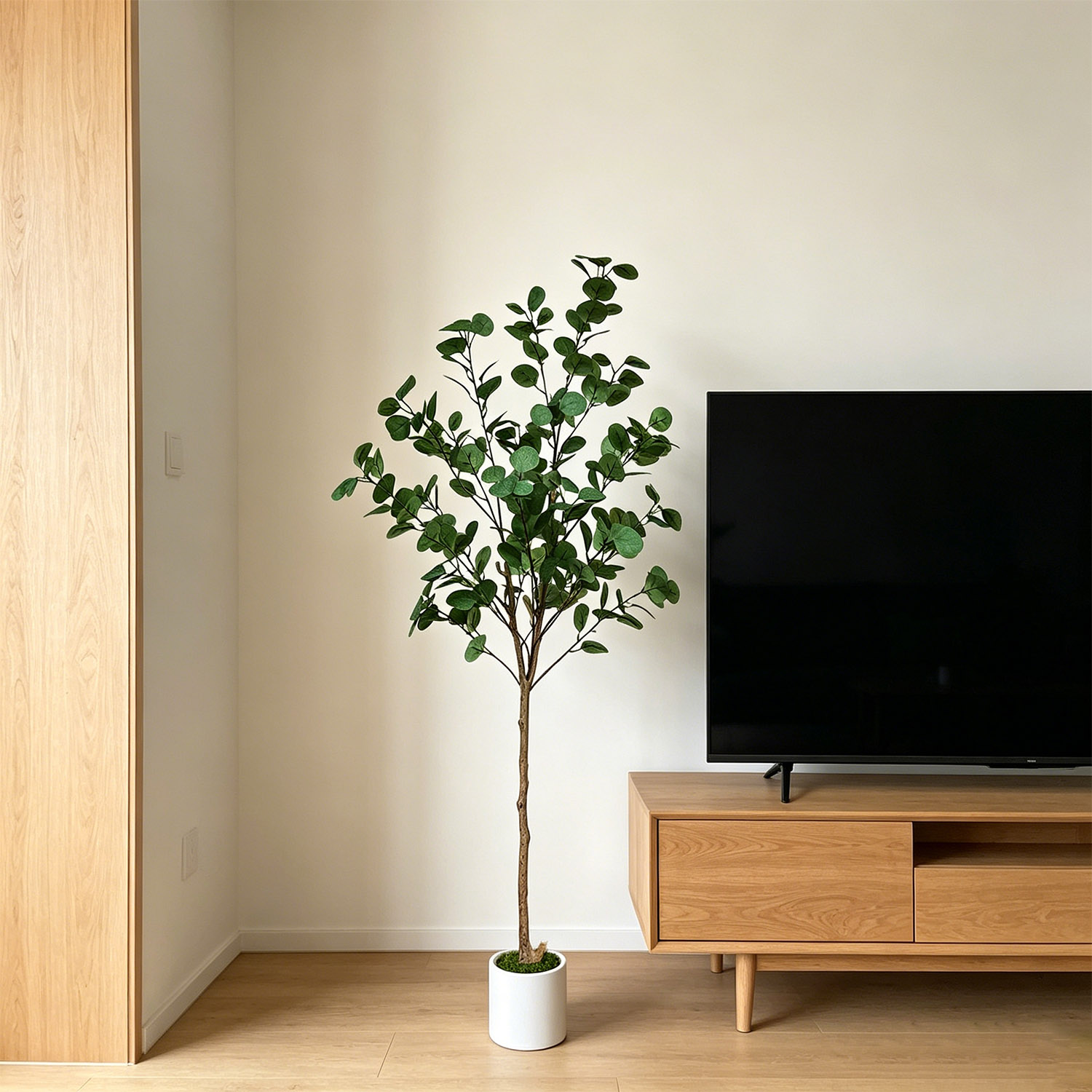 120-155Cm/5.1Ft Artificial Euc - Ficus Lyrata Tree 评论和价格